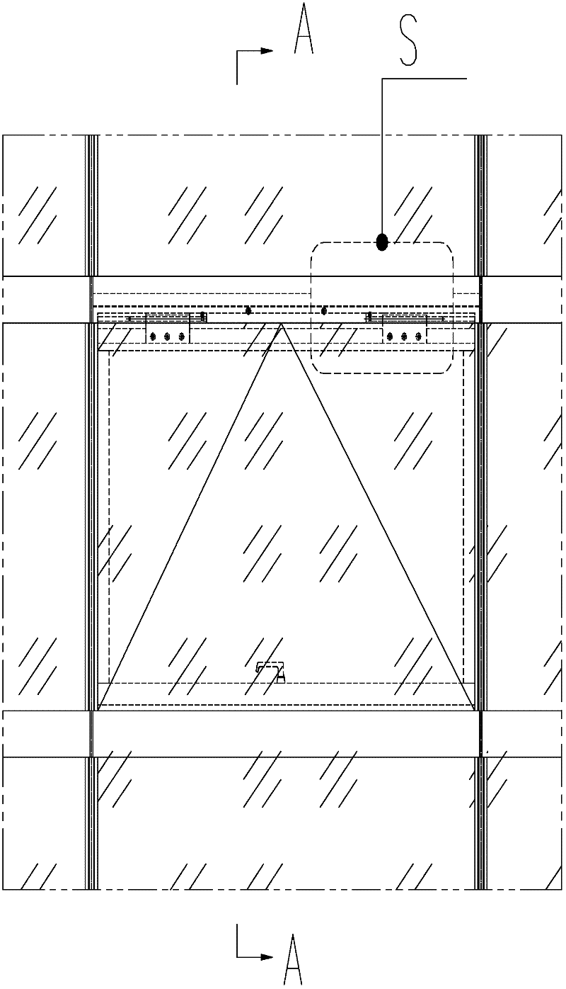 Pivot-hung window rotating mechanism for anti-fall glass curtain wall