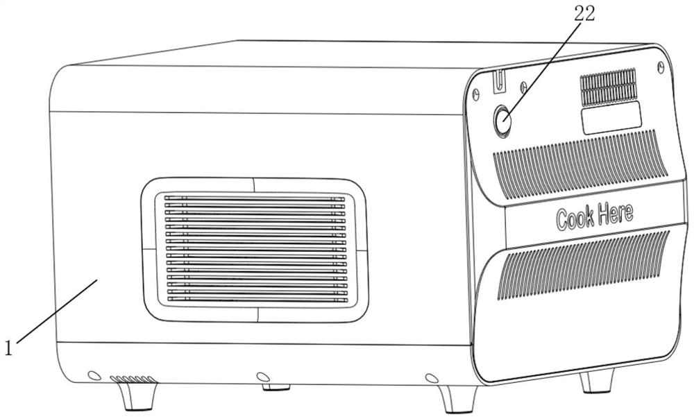 Automatic cooker for container pot and automatic cooking method of automatic cooker