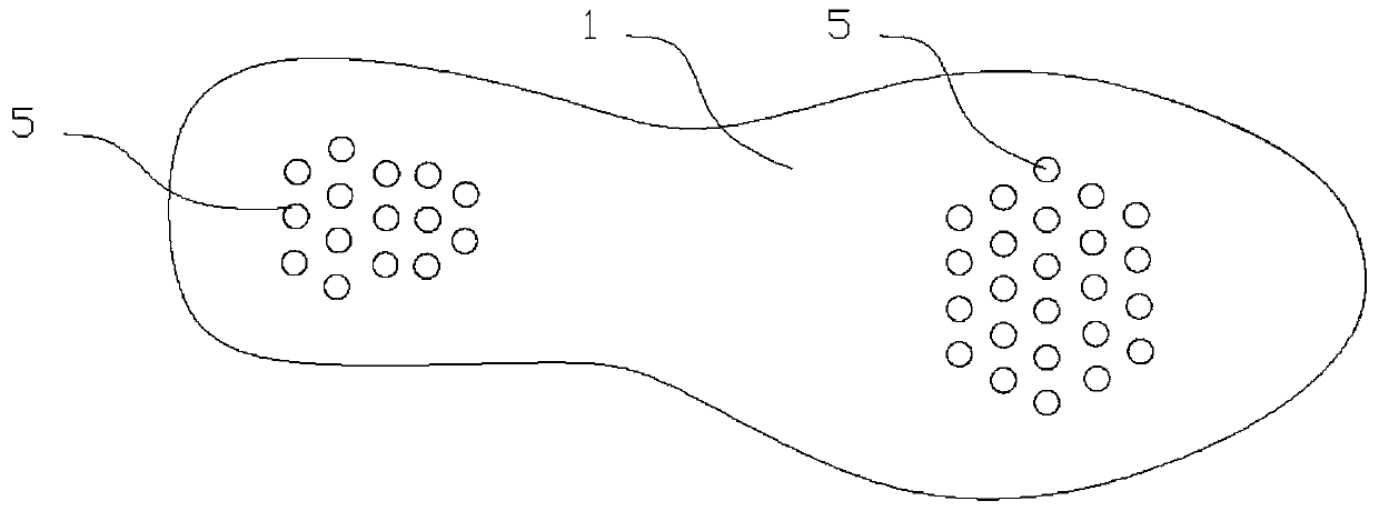 Rubber and plastic puncture-proof multifunctional shoe sole and preparation method thereof