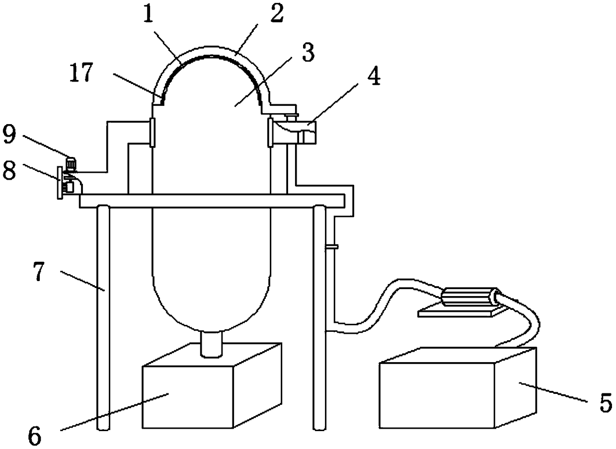 Automatic mining dust removal apparatus