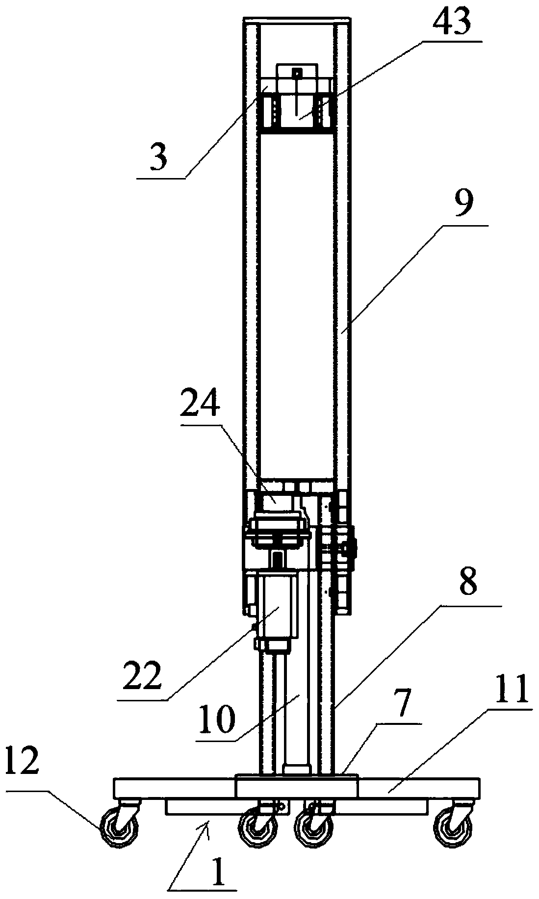 A hoist for cable laying in a tunnel