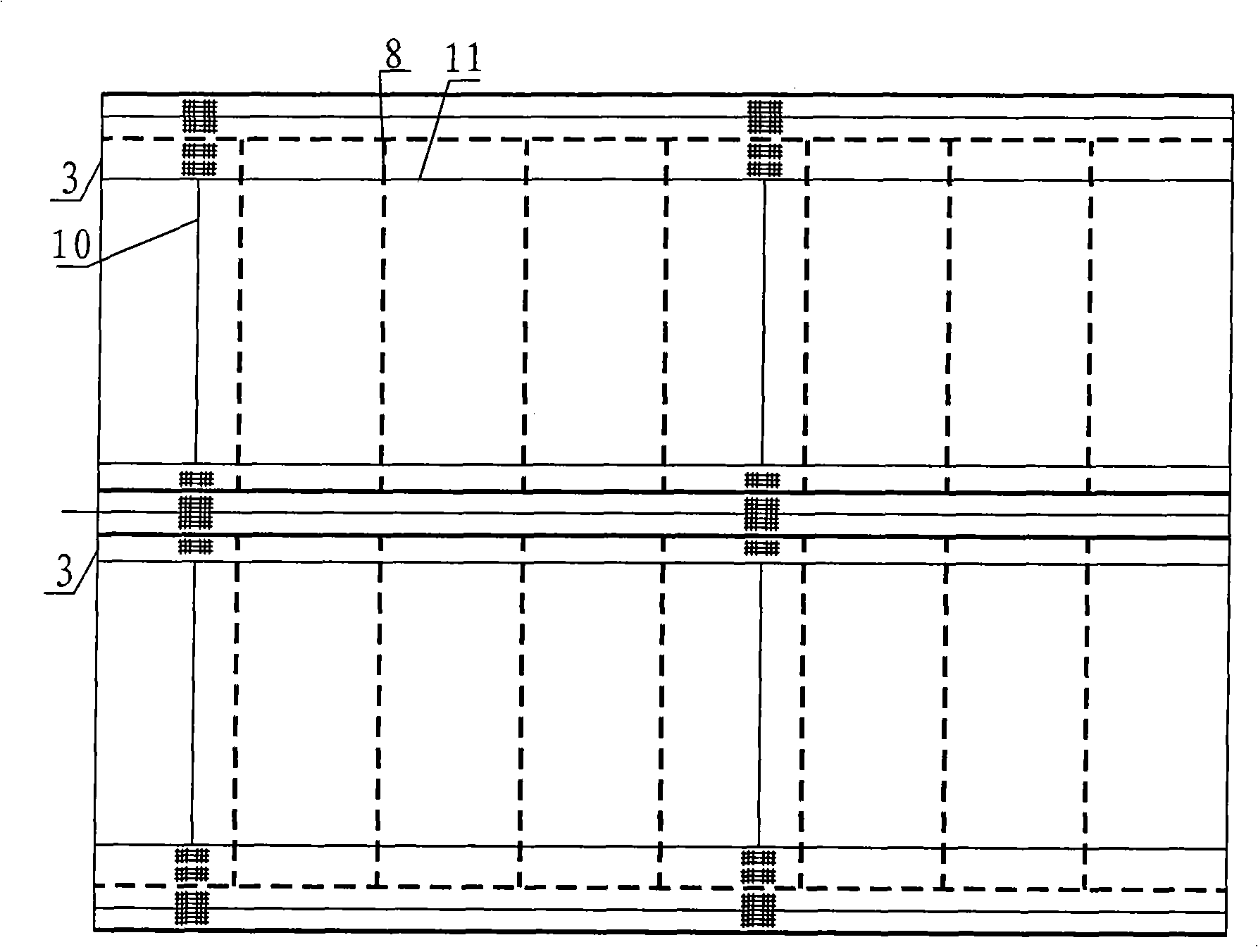 High-speed railway orthotropic slab integral steel deck construction