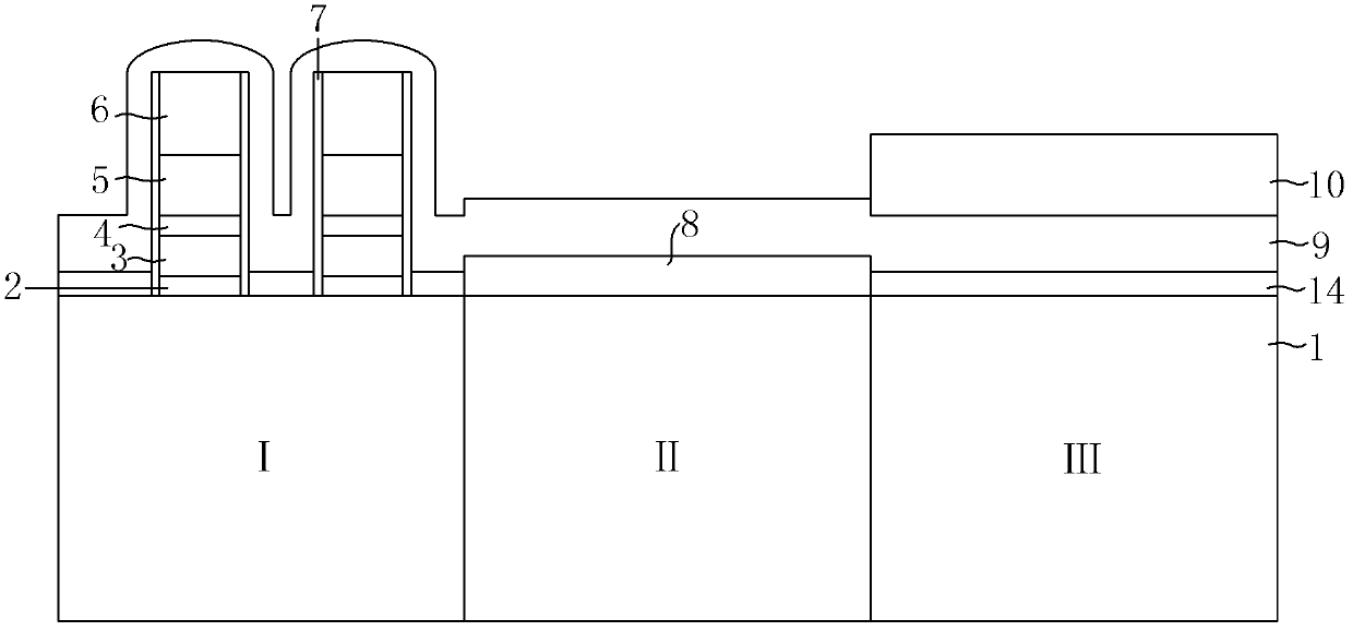 Manufacturing method for separated grid type flash memory embedded into logical circuit