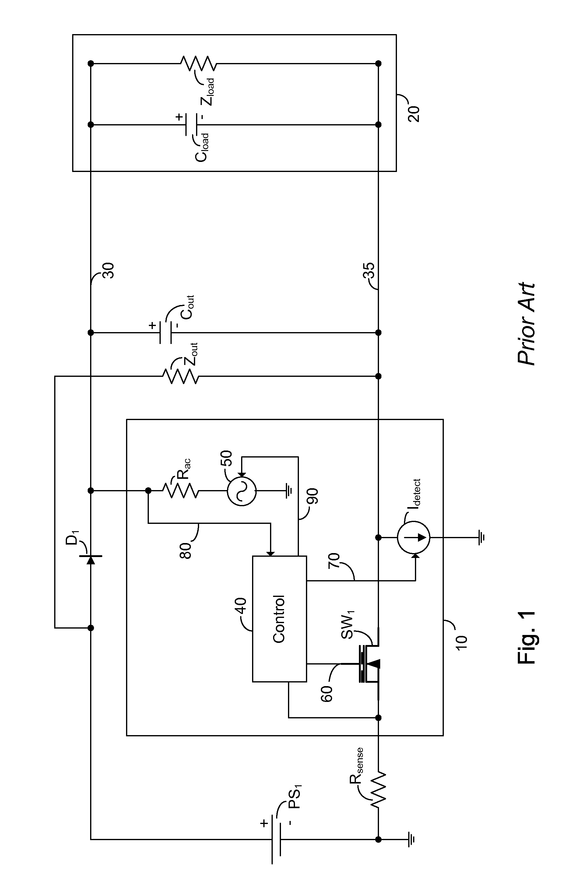 Bypass discharge path for a power sourcing equipment