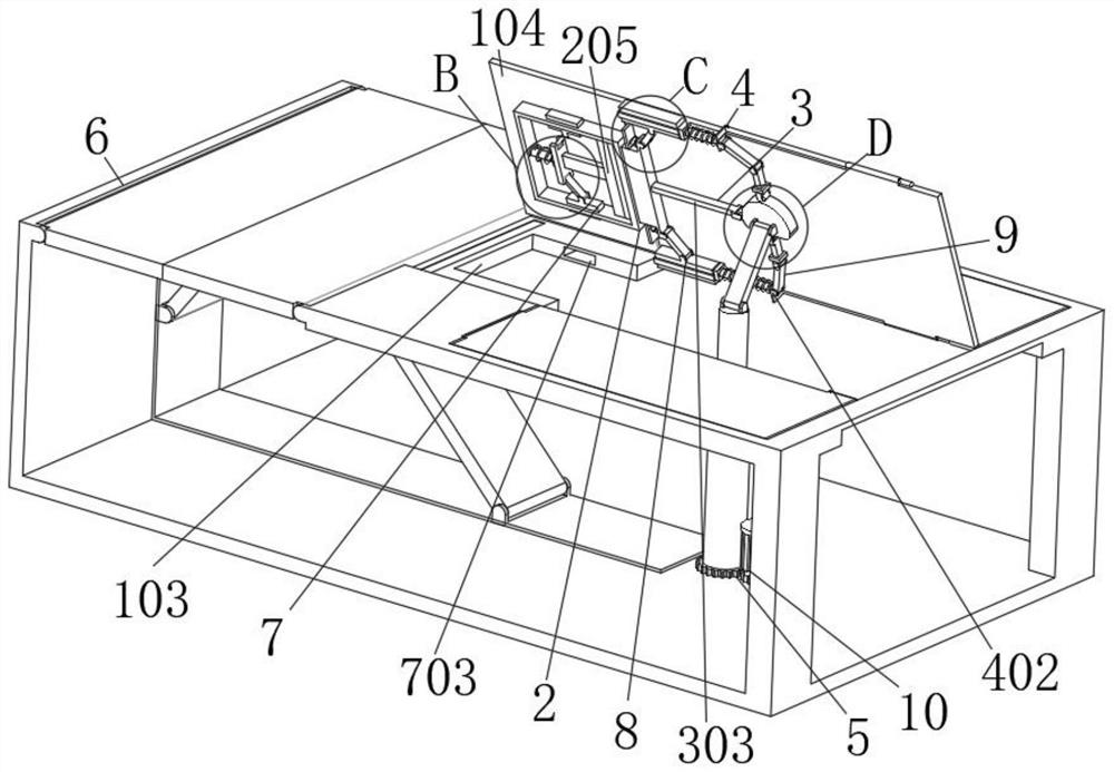 Turning-over device for severe nursing in neurosurgery department