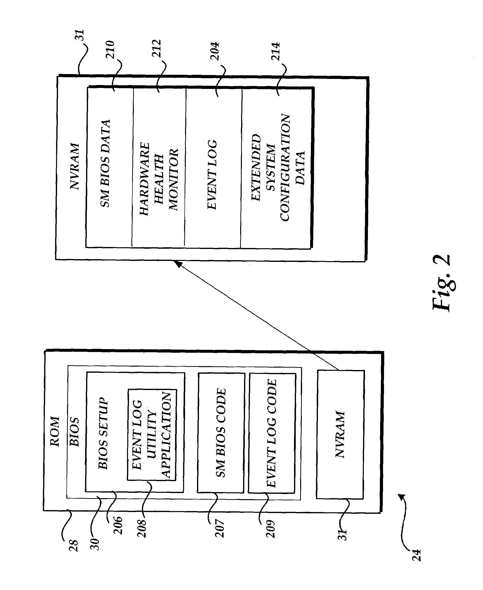 Method and system for managing the contents of an event log stored within a computer