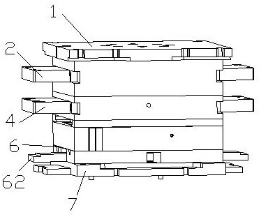 Method and mold structure for conical rubber spring vulcanization mold full-automatic mold opening