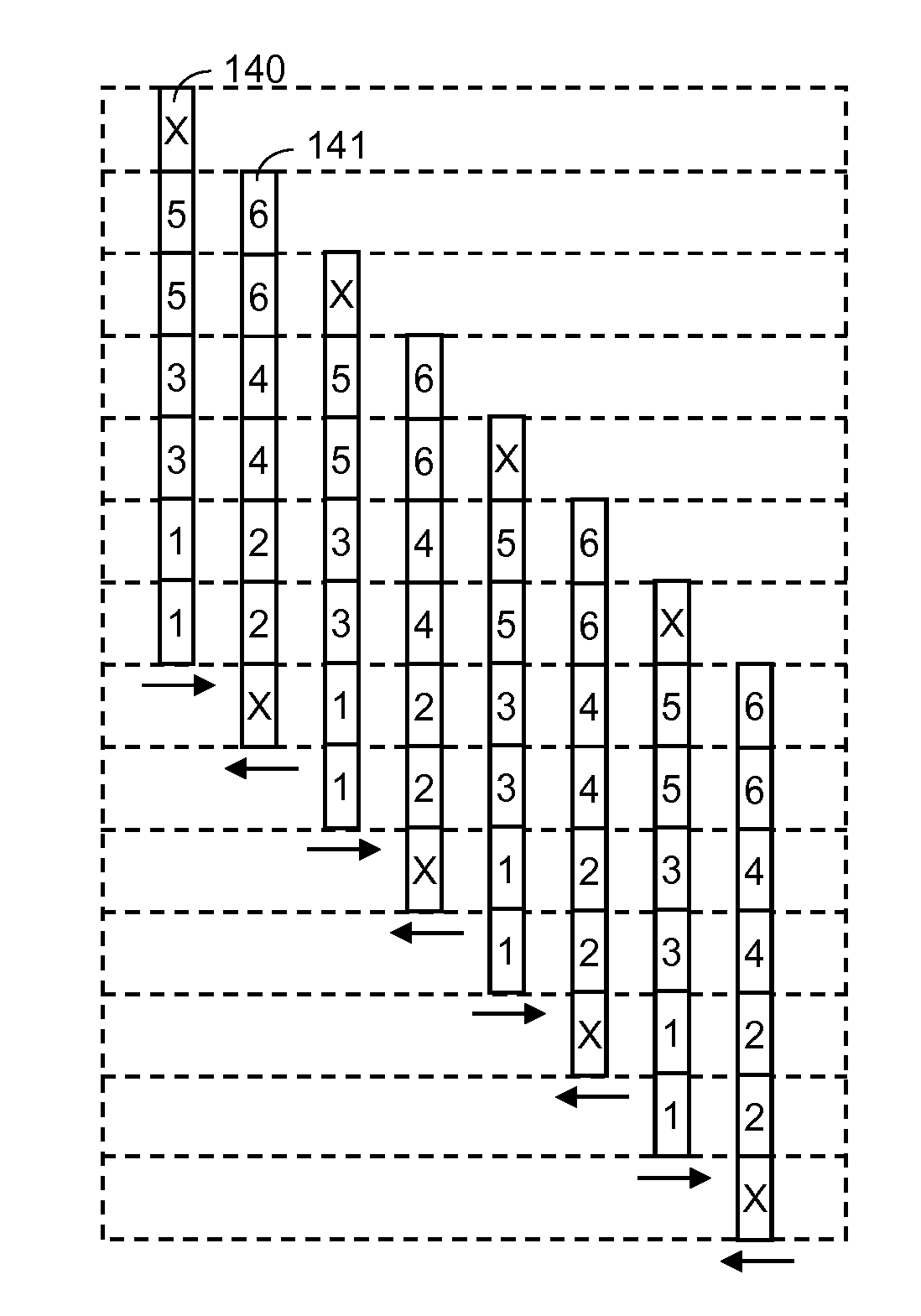 Bi-directional print masking