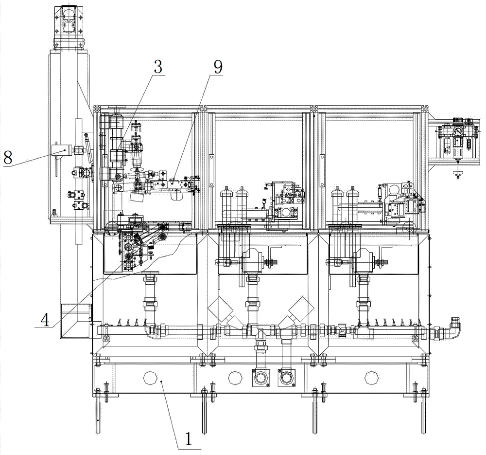 Steel rail ultrasonic on-line detection system and control method thereof
