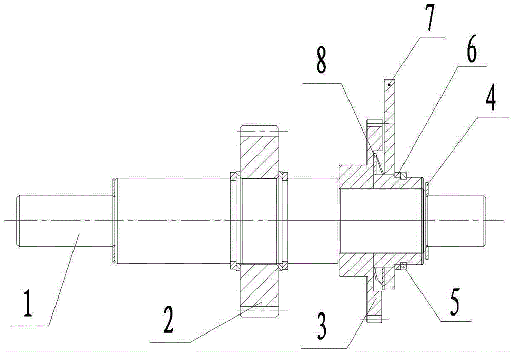 Protecting shaft assembly of motorcycle transmission