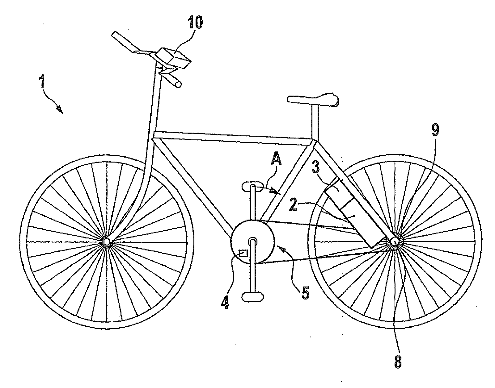 Device and method for regulating an energy recovery in a pedal-driven vehicle