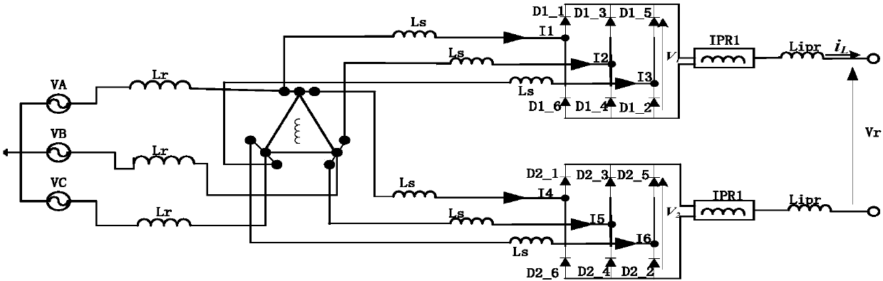 Airborne power system stability analysis method based on unified large signal model