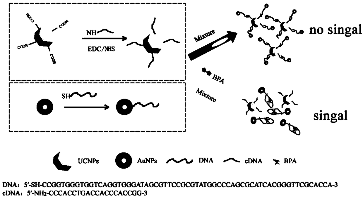 Discrete type biological sensing detection method for dangerous chemicals in baby bottle