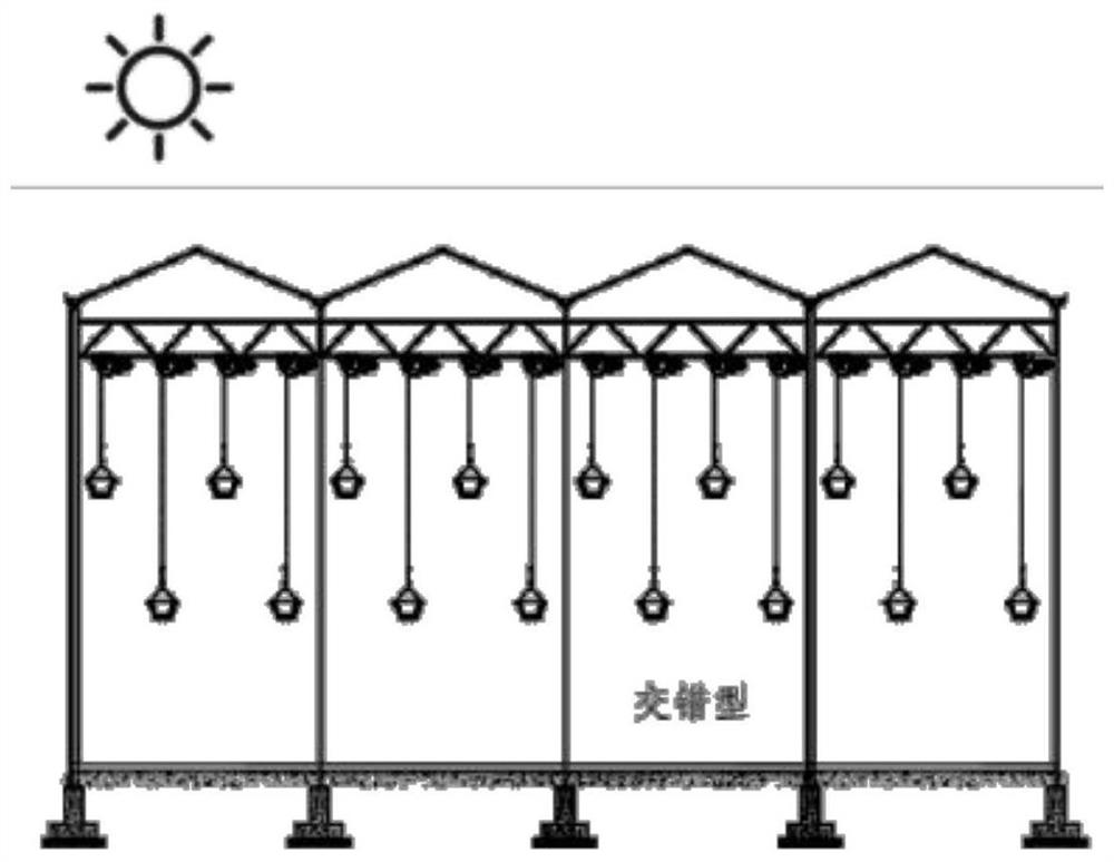 Light following and supplementing system in facility cultivation