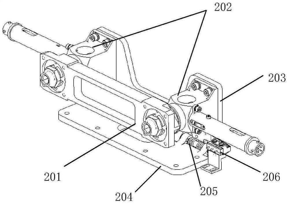 Two-dimensional turntable locking and unlocking device for spacecraft