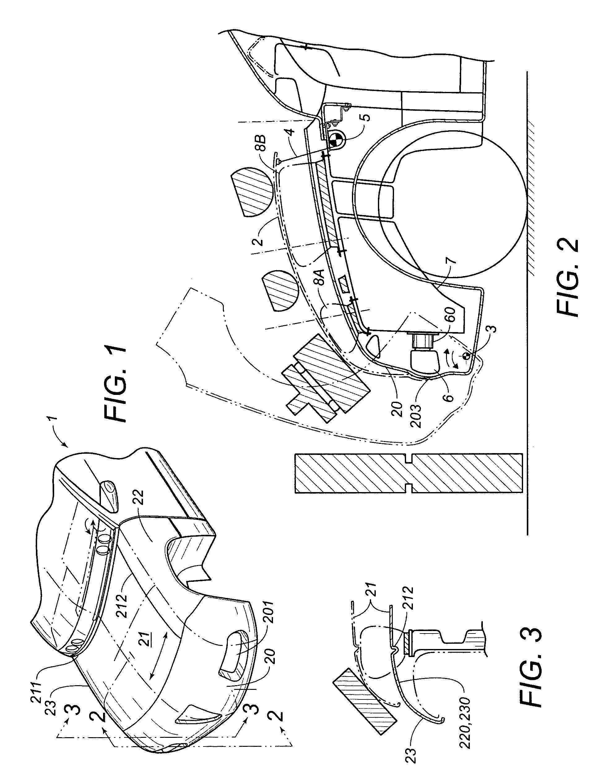 Structure for the front of a vehicle, of the type with control of the deformation for the safeguard of the pedestrian