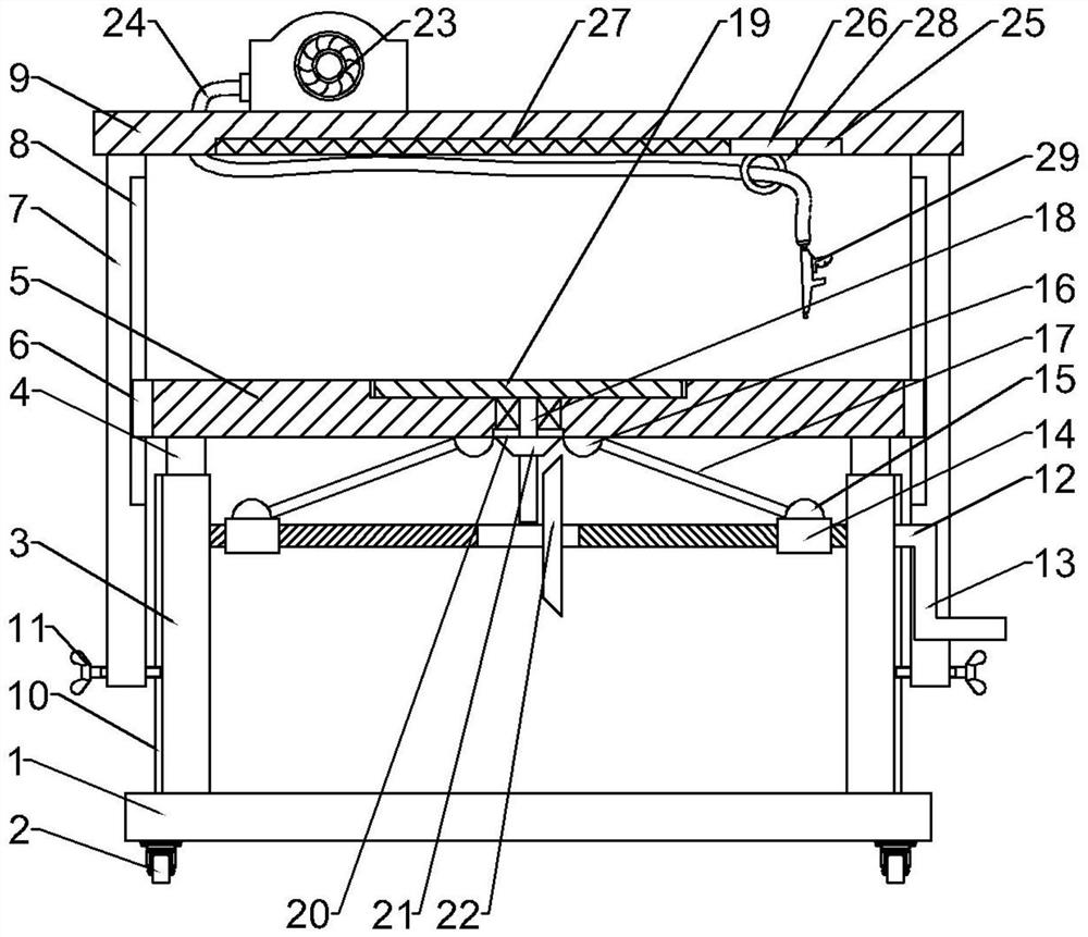 An instrumentation dust collection device