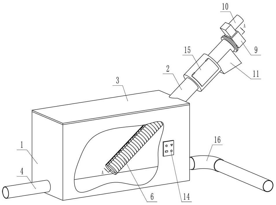 Online sewage filtering system