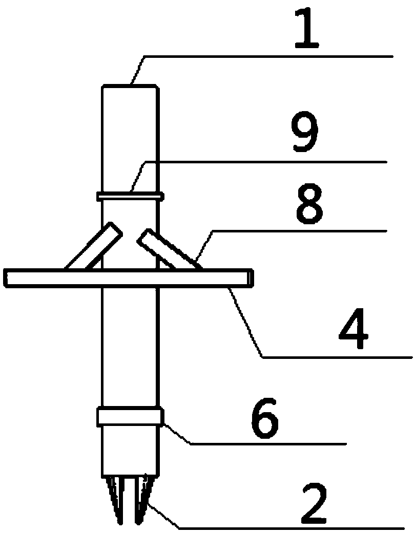 Device for rotary drilling and coring to measure thickness of sediment of pile foundation and construction method