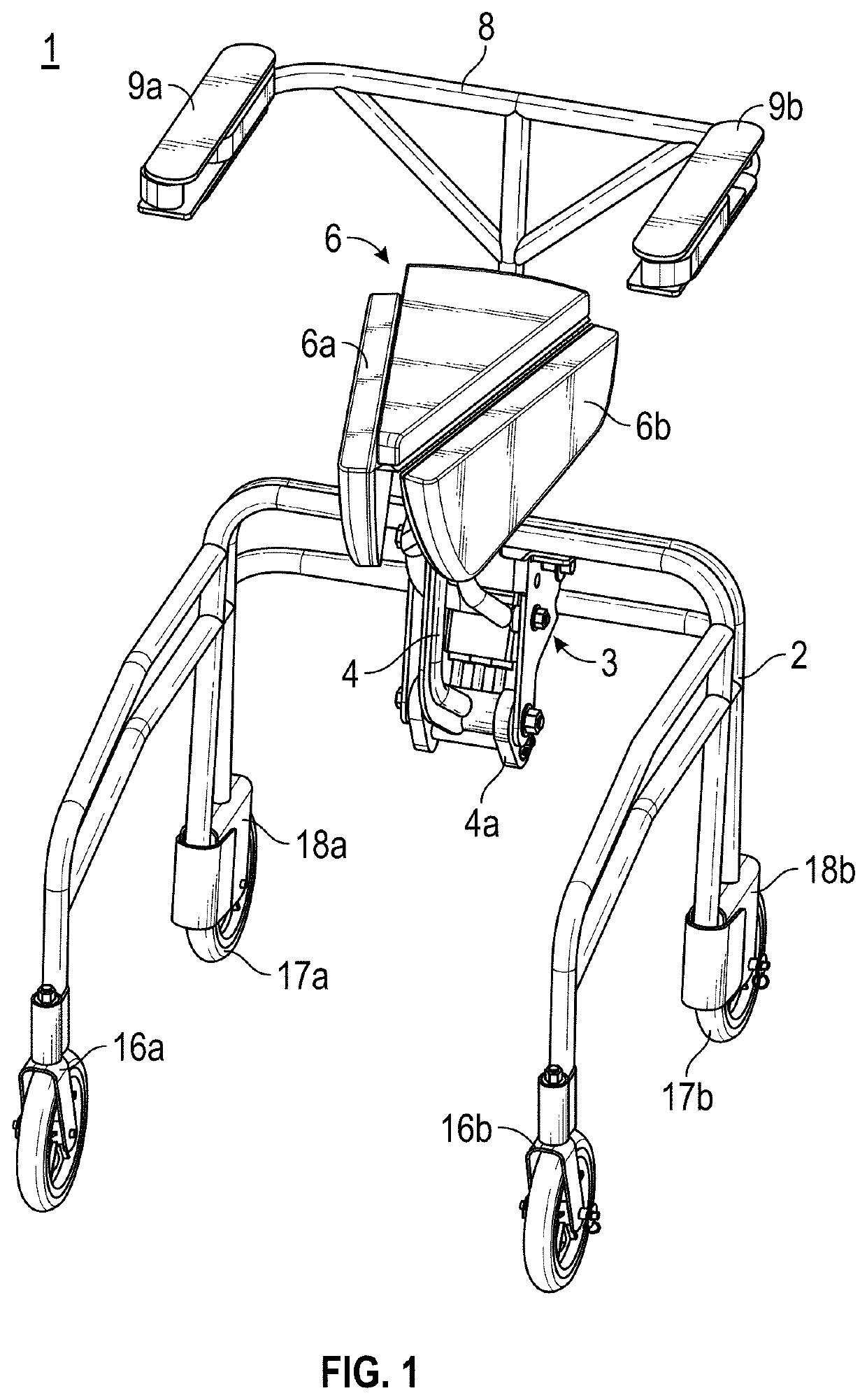 Elevating walker chair