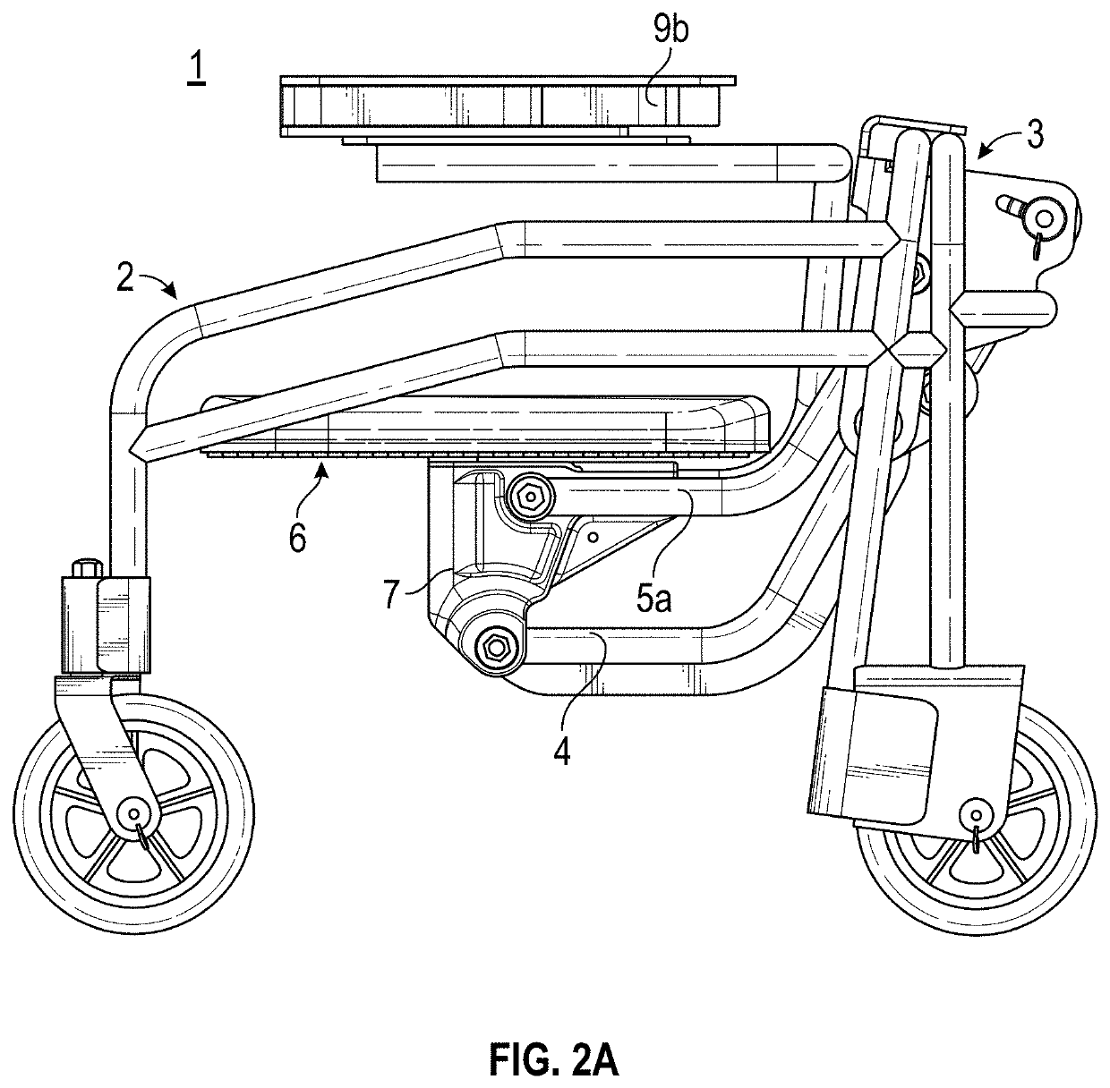 Elevating walker chair