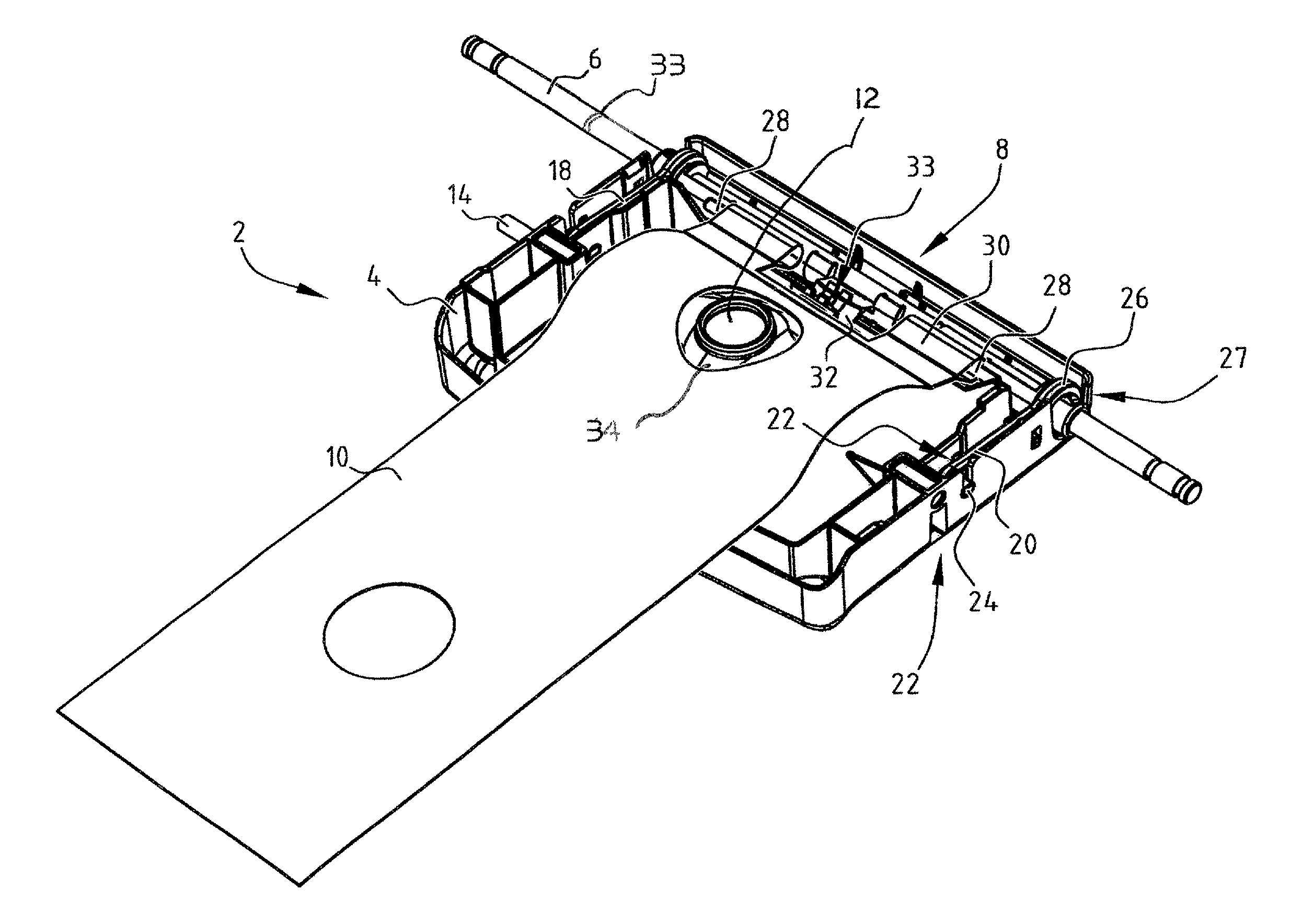 Holder, device and method for sorting and/or transporting products