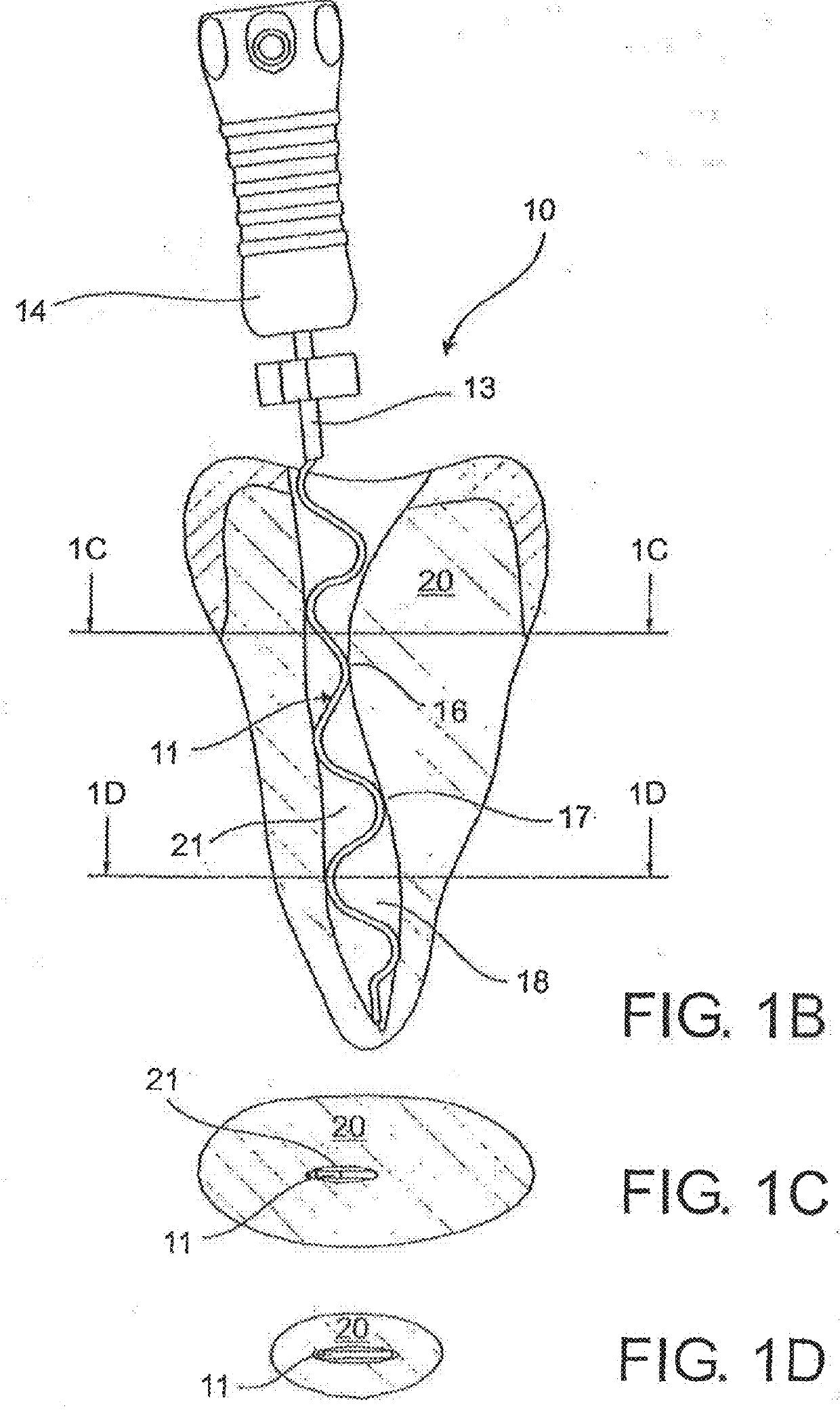 Endodontic instrument for drilling the root canals of a tooth