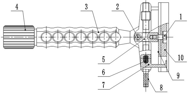 A condyle holder for prosthesis implantation