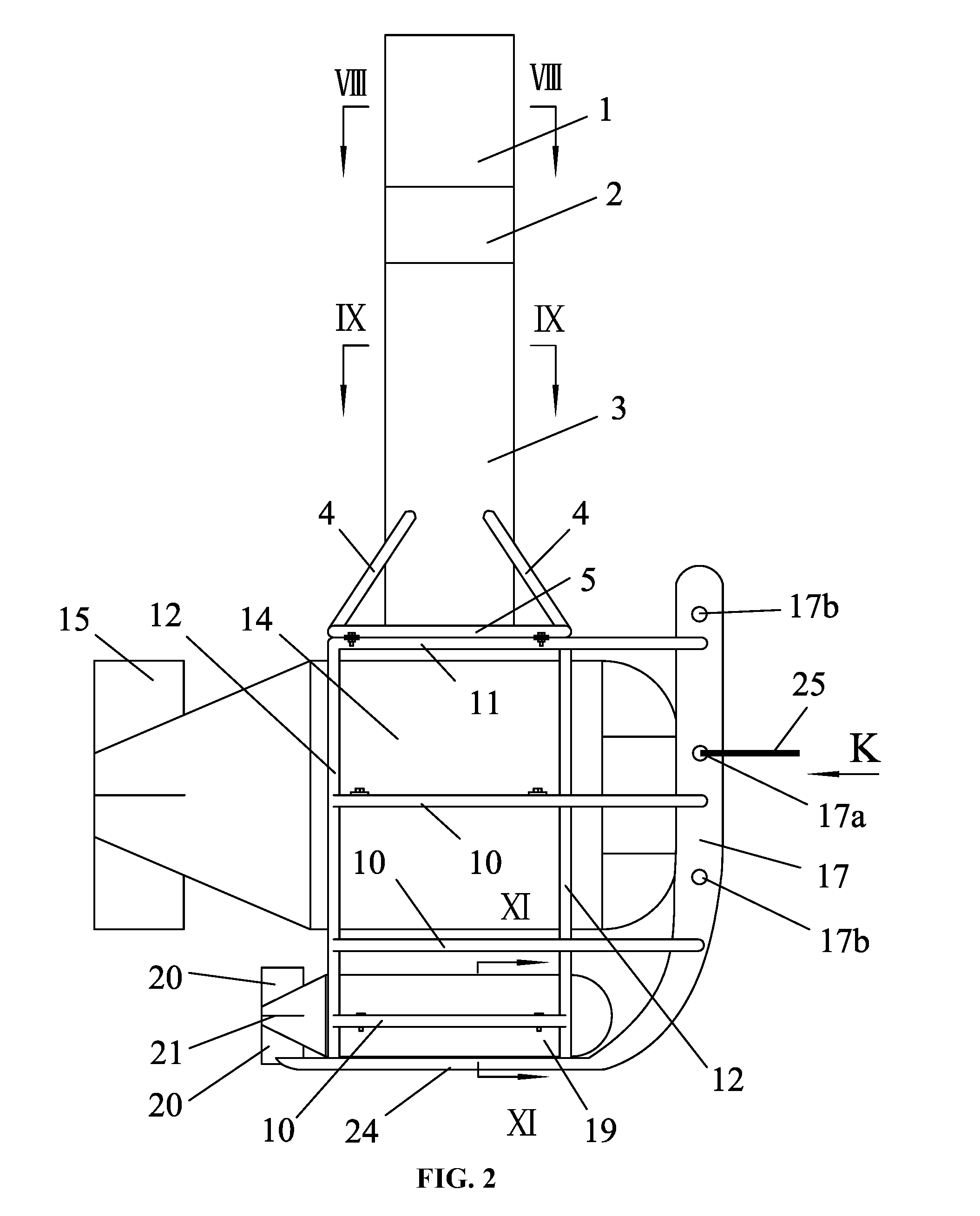 Large-sized underwater towing device and method using the same for underwater towing