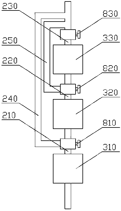 A water purification device for grading water quality based on water usage