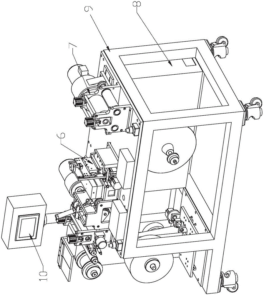 Automatic stripping device of flexible flat cable