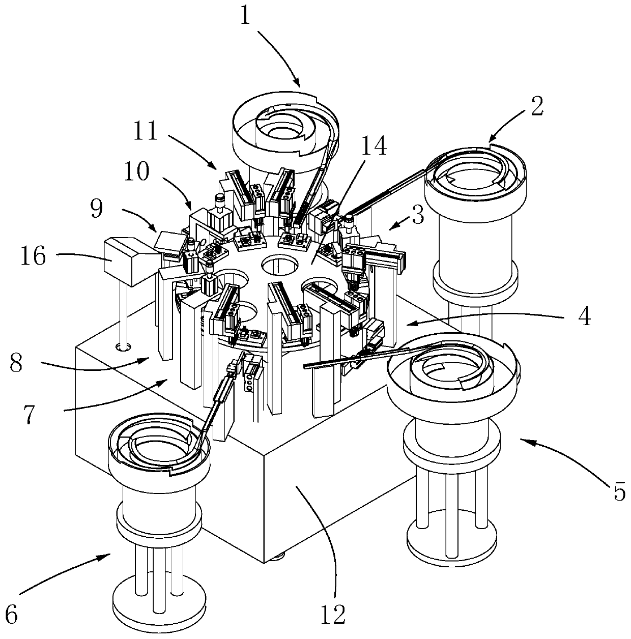 Balanced audio socket automatic assembly machine