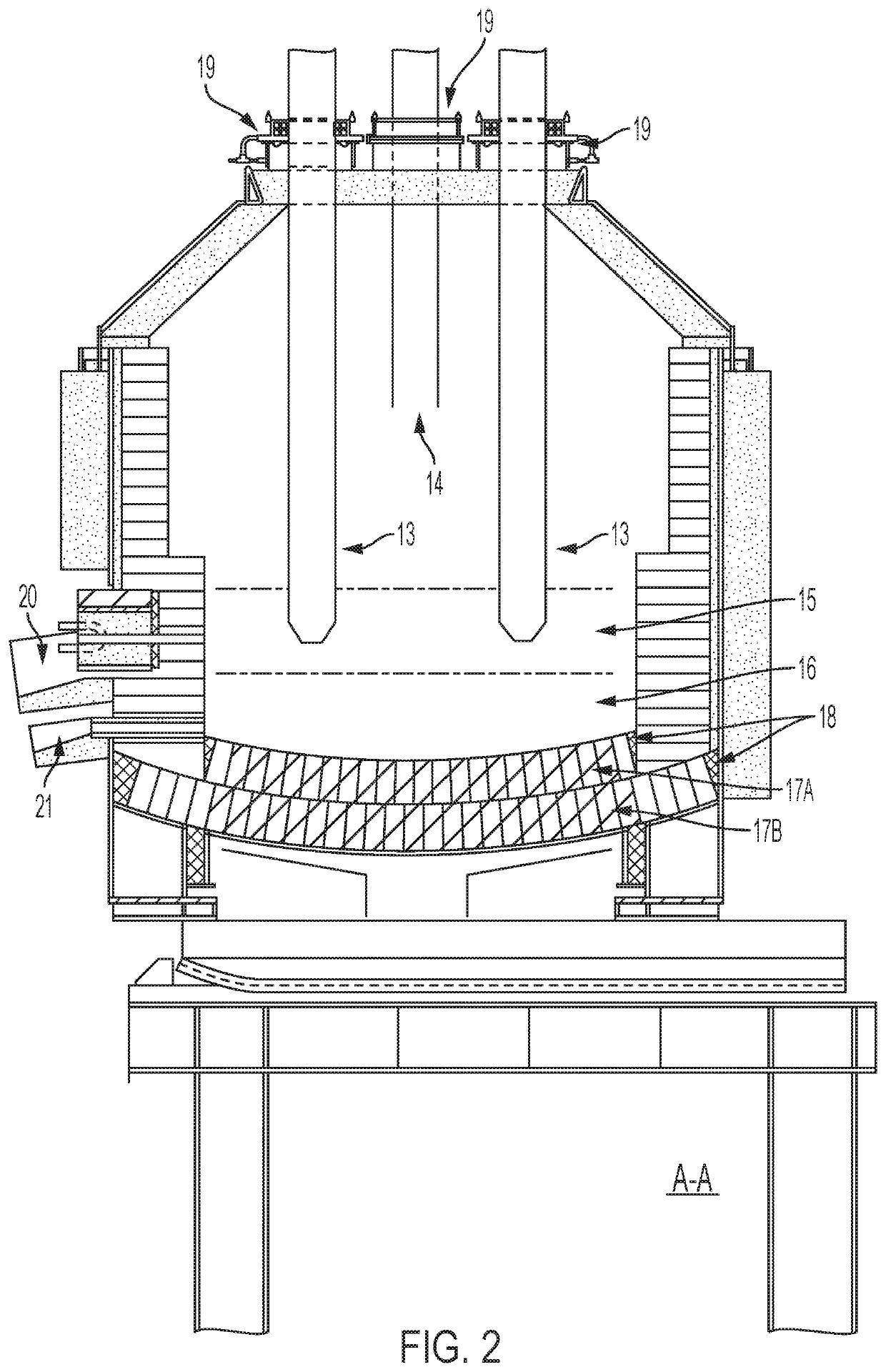 DC plasma electric arc furnace for processing solid waste, method of processing solid waste, and products formed from DC plasma electric arc furnace