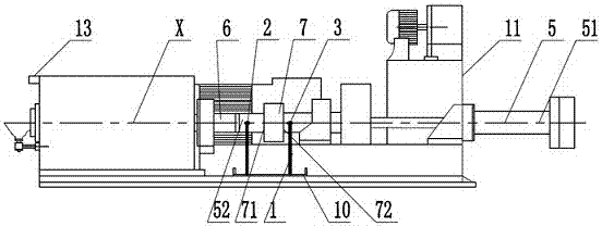 Suspended centrifugal pouring machine unloading device and unloading method