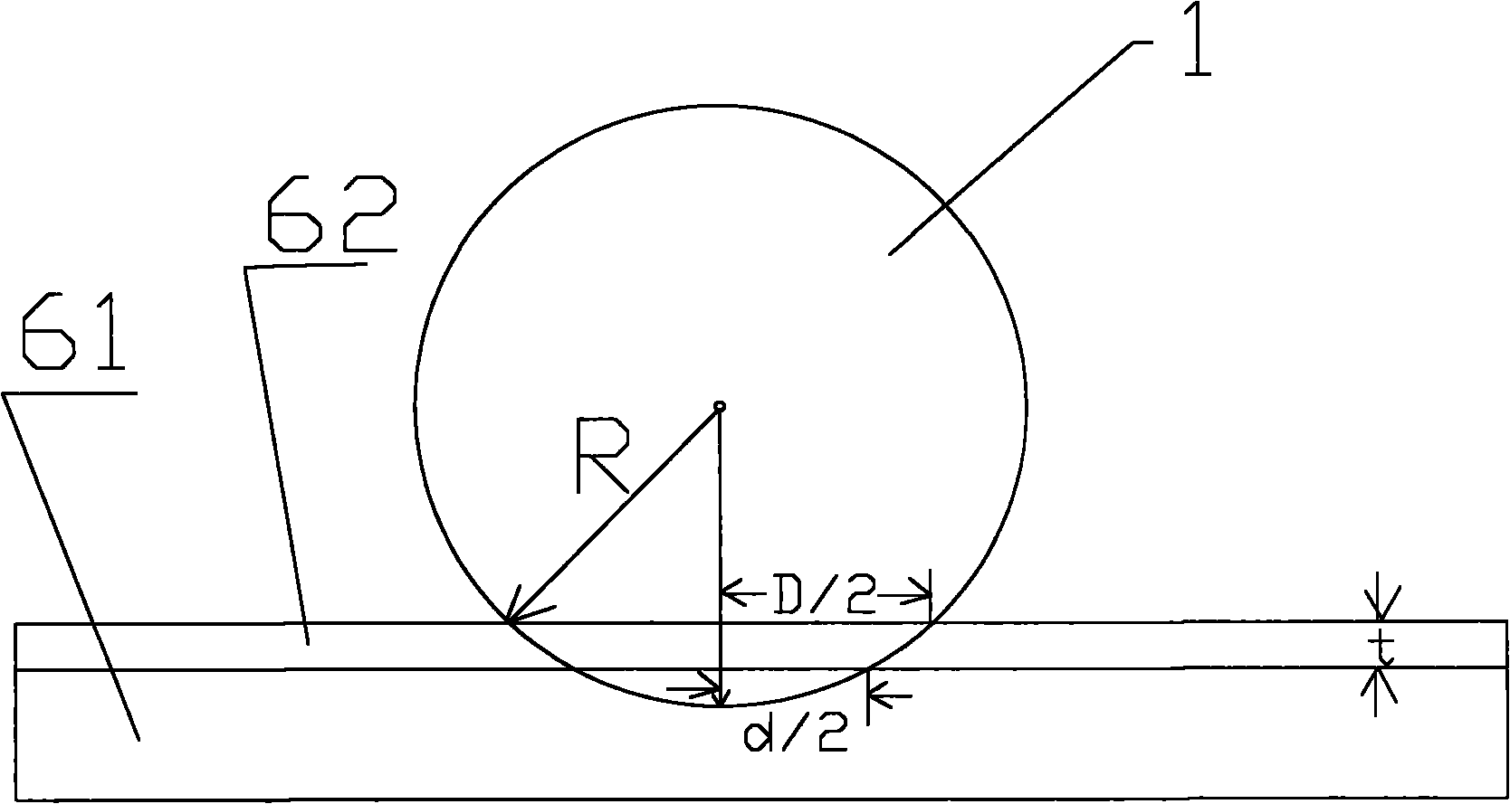 Ball mark type coating thickness meter