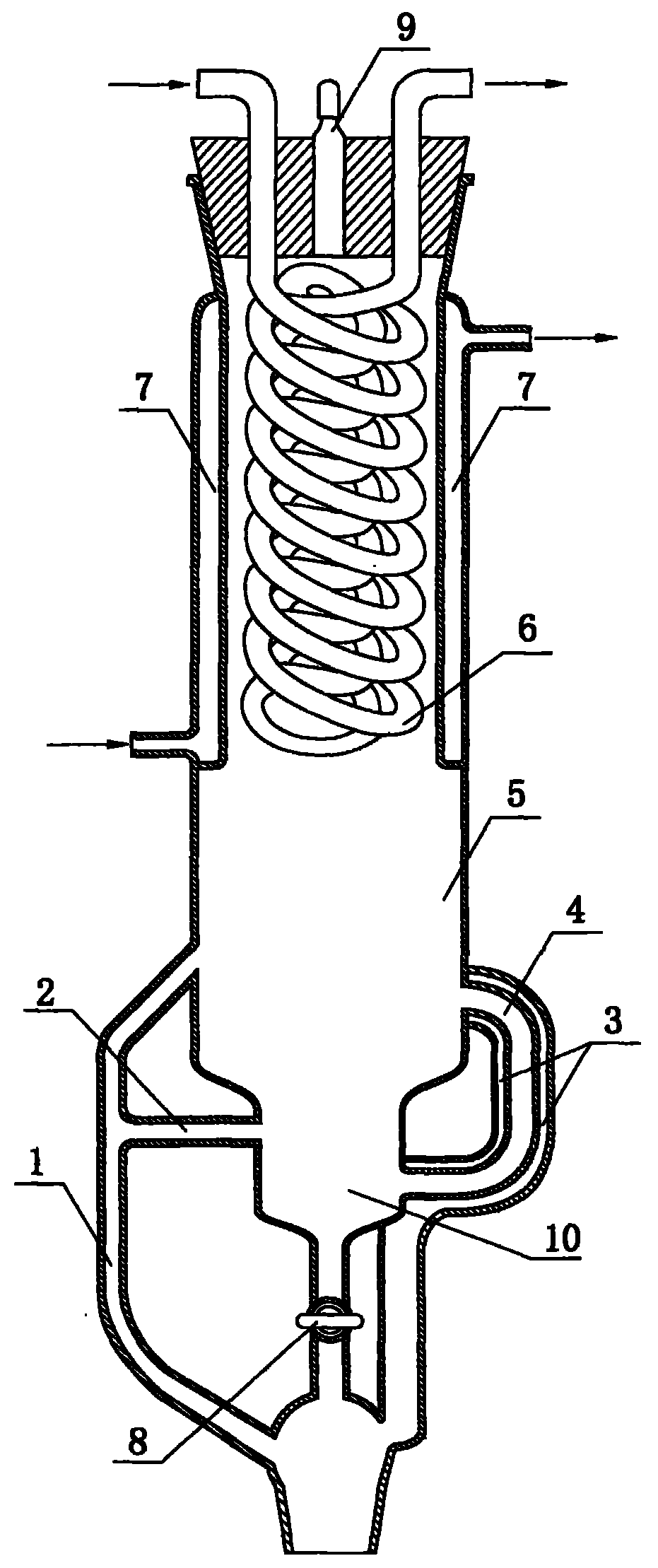 Compact simultaneous distilling and extracting device
