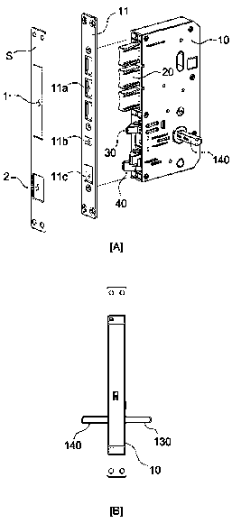 handle shaft connecting structure of Mortise having panic function
