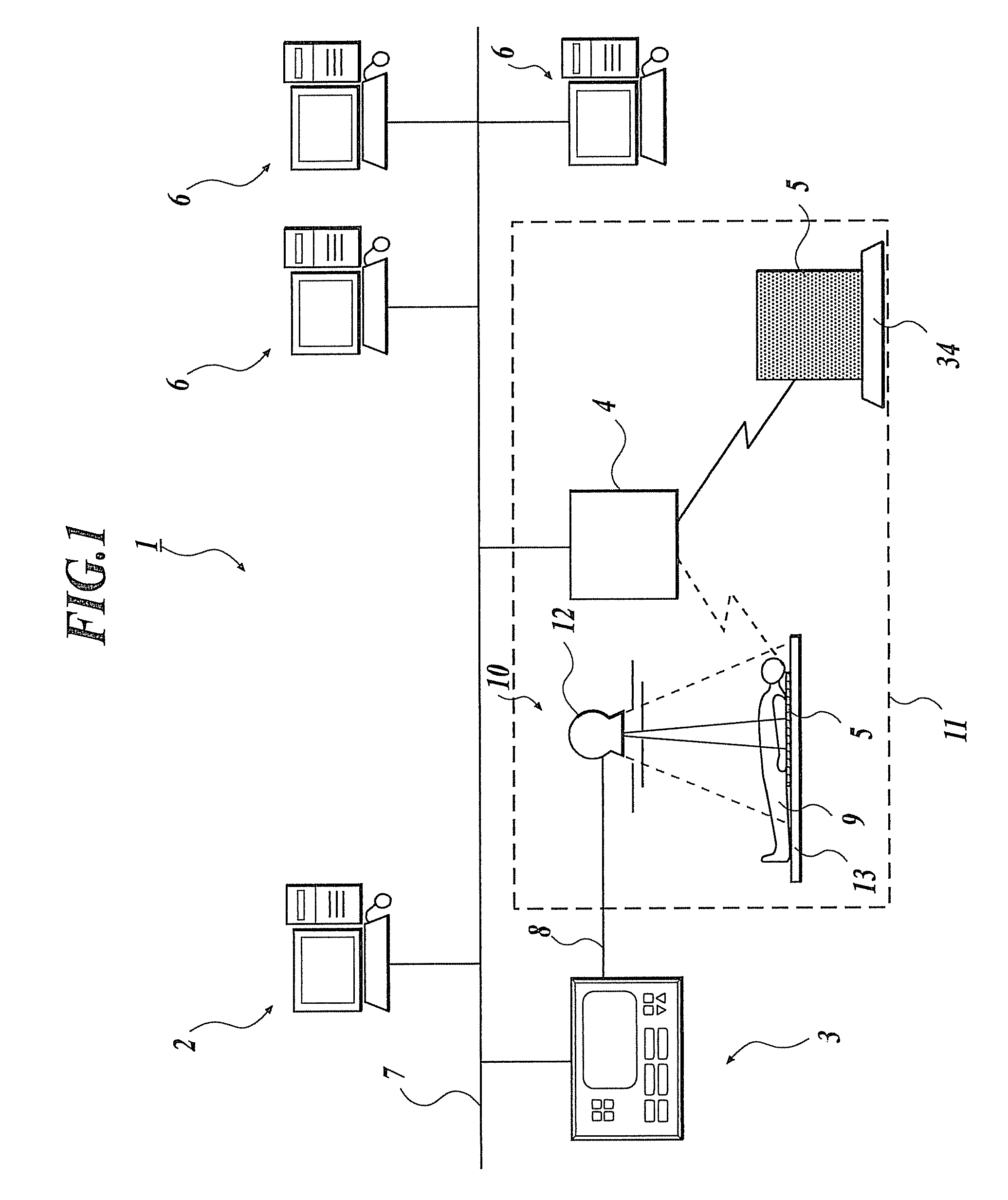 Radiation image radiographing system