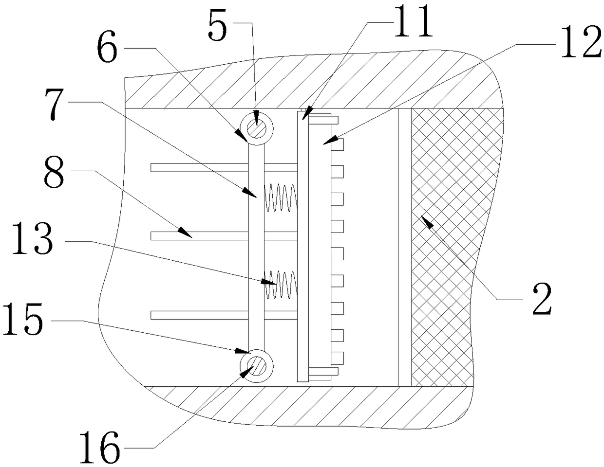 Flushing device of grille pollution remover