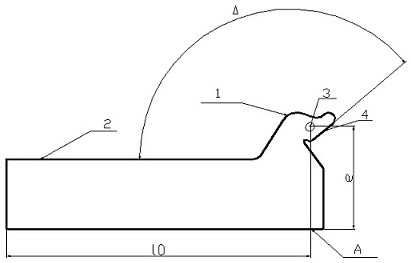 A method for measuring the deformation of blast furnace distribution chute