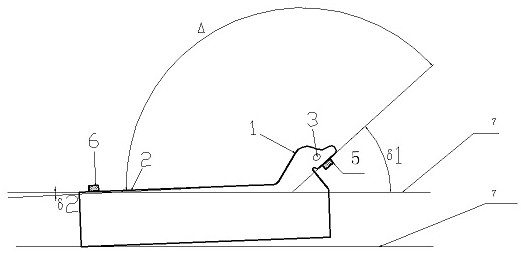 A method for measuring the deformation of blast furnace distribution chute