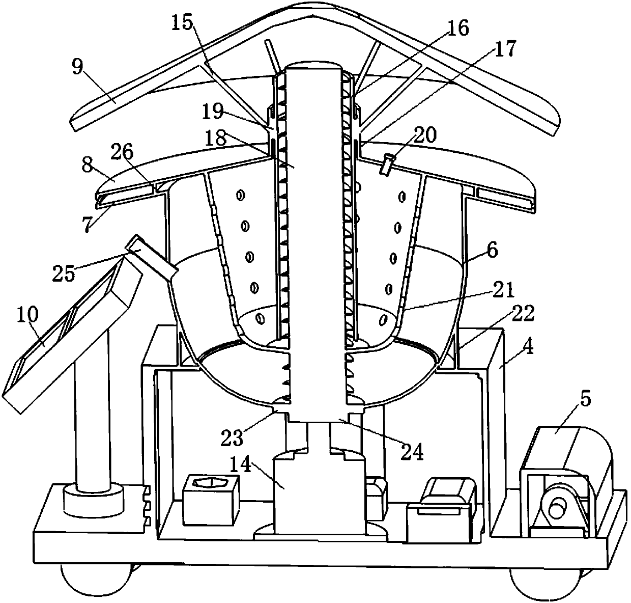 Travelling automatic fertilizing method