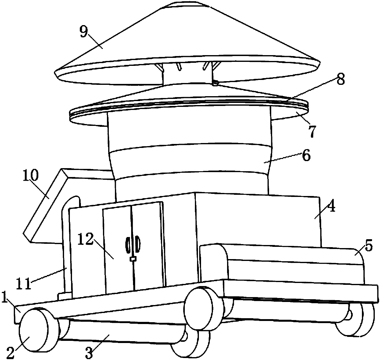 Travelling automatic fertilizing method