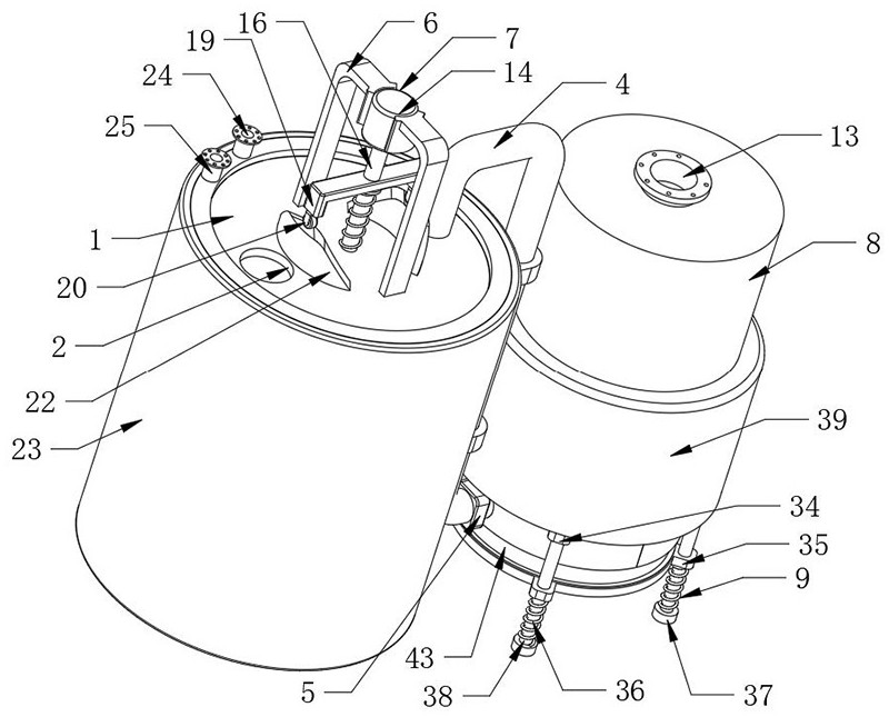 Efficient thermal desorption treatment device for modern ecological garden soil remediation