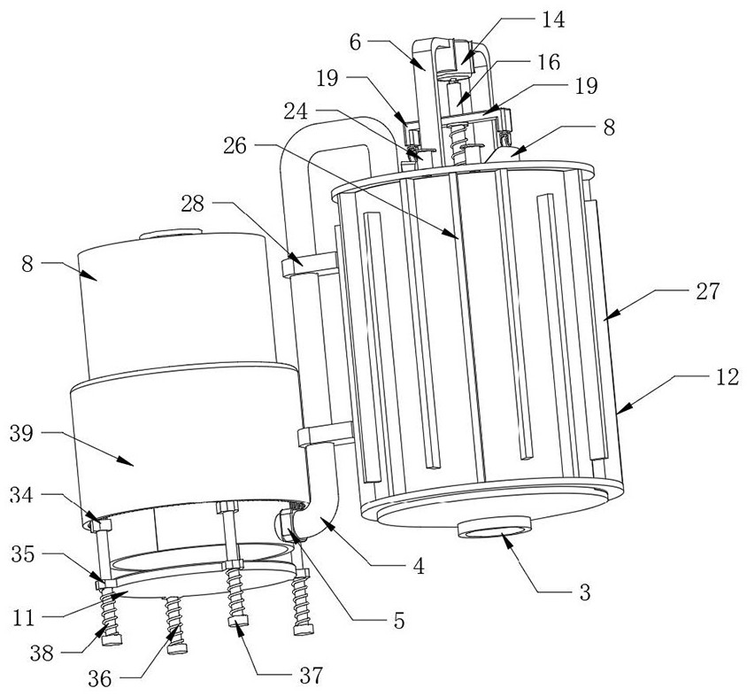 Efficient thermal desorption treatment device for modern ecological garden soil remediation