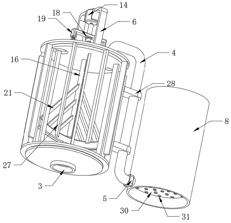 Efficient thermal desorption treatment device for modern ecological garden soil remediation