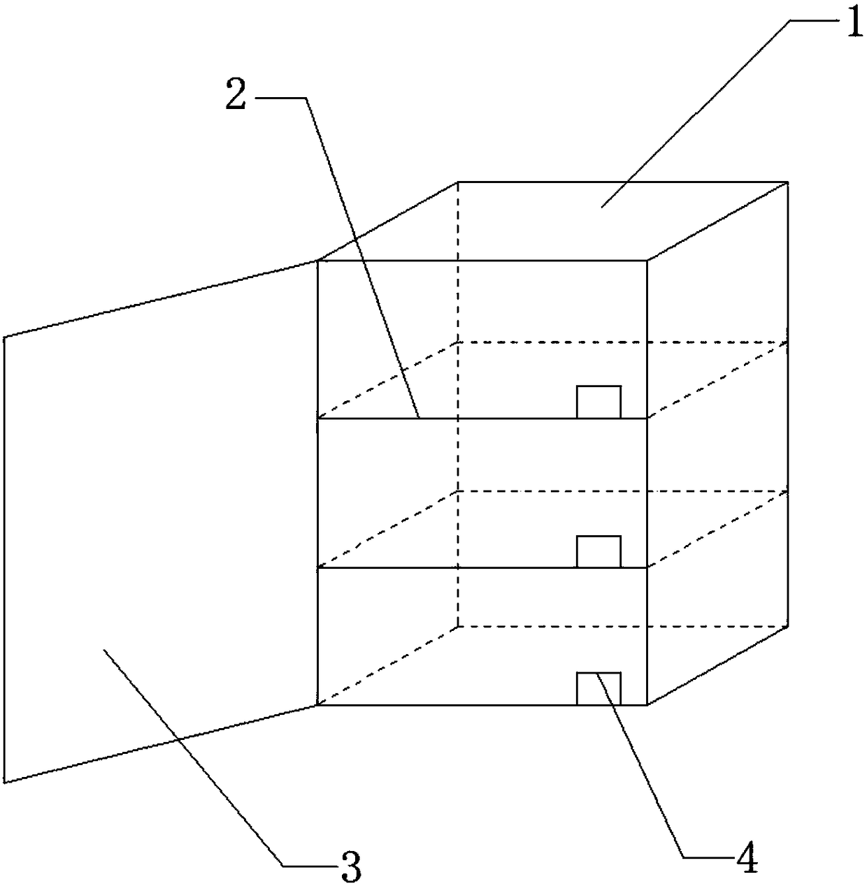 A drawer-type hard disk storage device