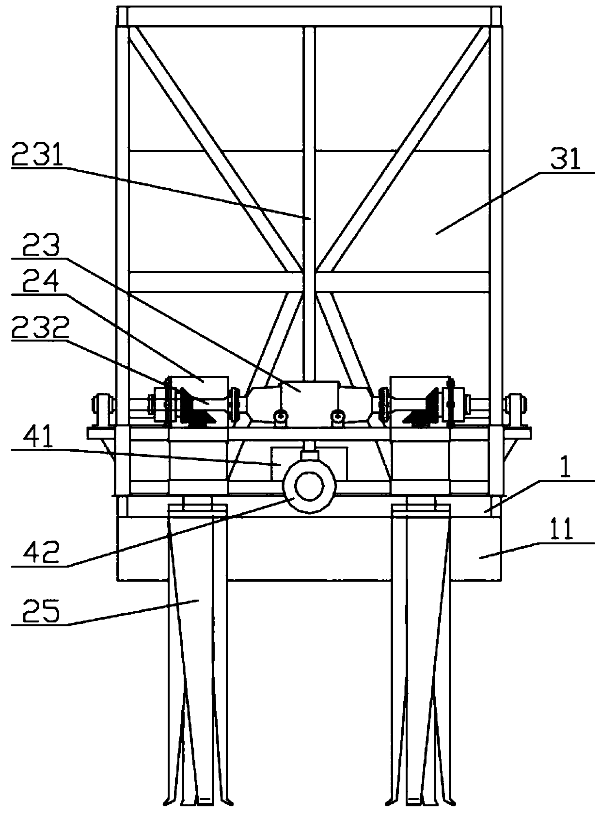 Vertical deep scarification fertilization machine