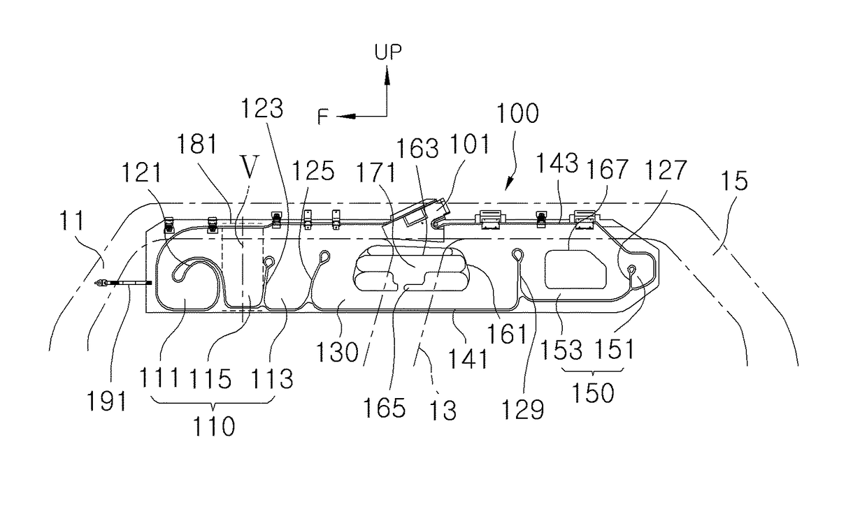 Side curtain airbag for vehicle