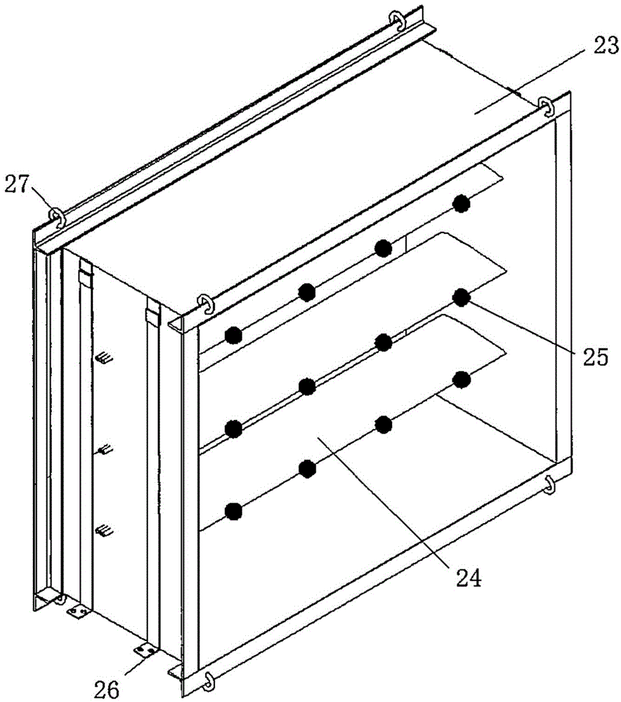 Wind blowing and precipitation system and rainfall simulation method